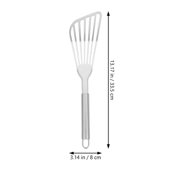 OUNONA 1Pc Long Handle Fried Fish Spatula Kitchen Pancake Shovel Cooking Tool