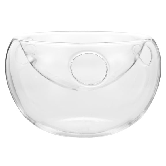 1pc Transparent Double Salad Bowl Tableware for Restaurant Use