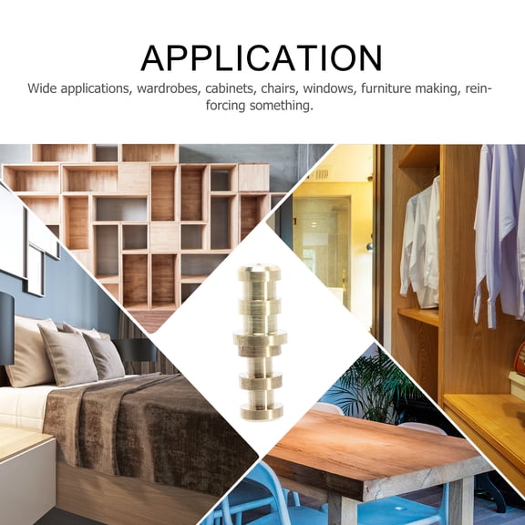 Stri 20 Sets Table Bolt Sleeve Connectors Durable Table Dowel Pin Alignment Pin