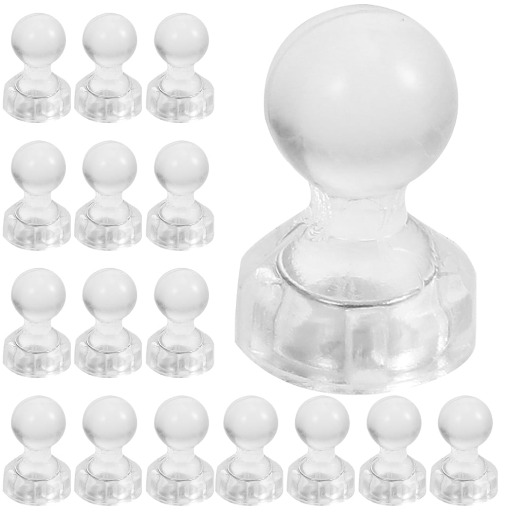 Stri 20Pcs Map Push Pin Clear Thumb Tacks