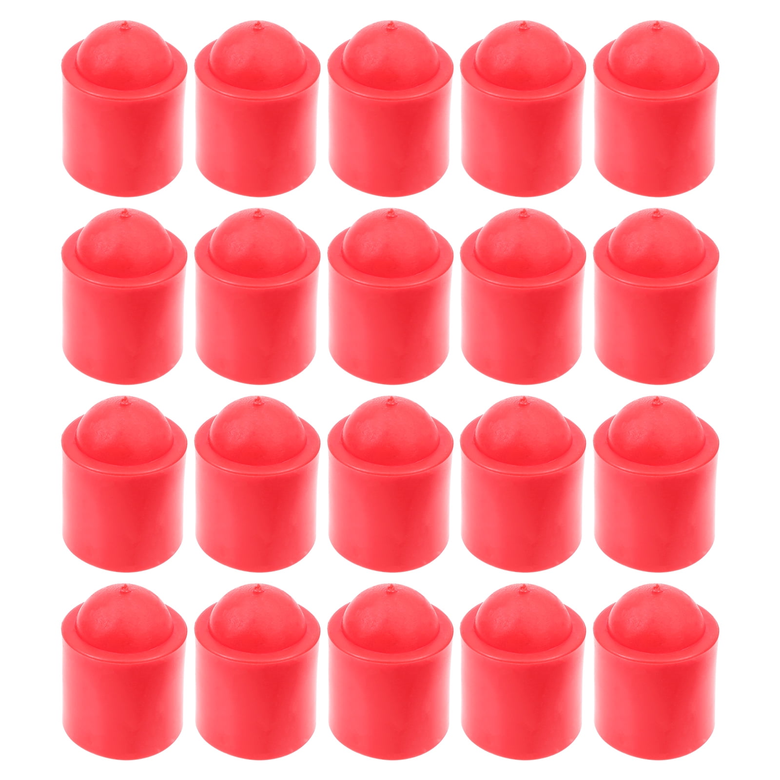 Stri 20pcs Billiard Cues End Protectors Replaceable Covers for