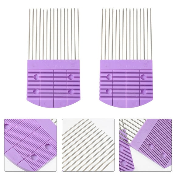 Stri 2Pcs Quilling Combs DIY Paper Craft Tools Paper Carding Holder Weaving Tools