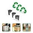 Stri 3 Sets Recycling Stickers Trash Can Decals Adhesive Garbage