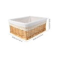 thumbnail image 1 of Multipurpose Wicker Storage Basket with Removable Washable Liner for Bedroom Bathroom Office, 1 of 7