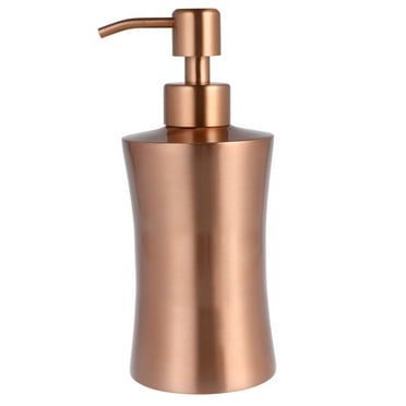 Stri 400ml Dish Soap Dispenser for Kitchen Hand Foaming Soap Dispenser Cosmetics Perfume Dispensers Portable Shampoo Holders Containers for Bathroom Shower Bath Kitchen (Rose Gold)
