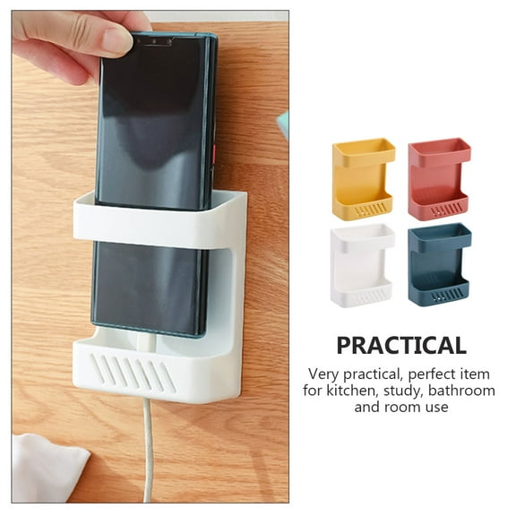 Wall Mount Storage Boxes for Home in Assorted Color Made of ABS 4 Pcs Perfect for Kitchen Bathroom