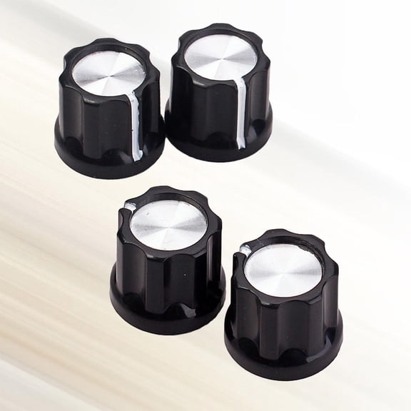 4-Pack Guitar Bass Amplifier Knob Buttons for Shaft Potentiometer Controls