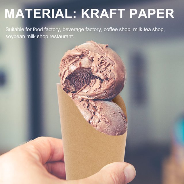 Stri 50Pcs French Fries Holder Disposable French Fries Cups Egg Puffs