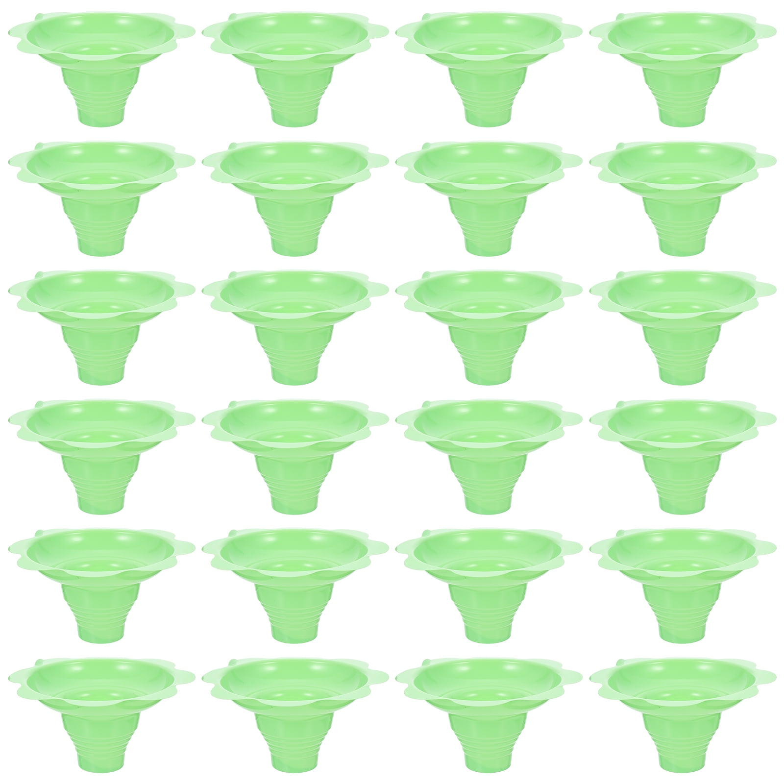 Stri 50pcs Disposable Yogurt Cups Multipurpose Snow Cone Cups for Ice