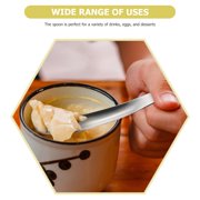 5-Piece Stainless Steel Mini Spoons Set for Kitchen, Breakfast, and Dessert Use