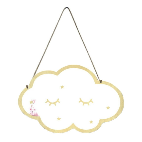 SASABAXI Rectangular Multi Acrylic Wood Wall Mirror For Home Decor Family 1Pcs 11x7x0.8in