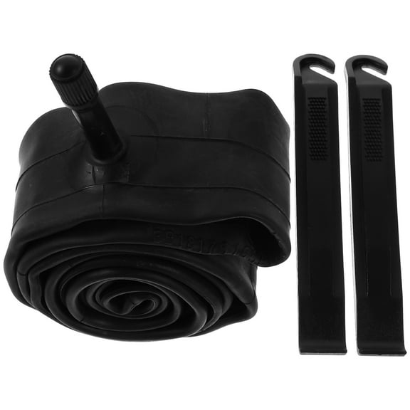 OUNONA Bike Tubes with Tire Levers Made of Butyl Rubber for Easy Installation Black 26 Inch