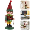 thumbnail image 1 of Stri Cute Christmas Nutcracker Figurine Wooden Nutcracker Ornament Nutcracker Decor, 1 of 7