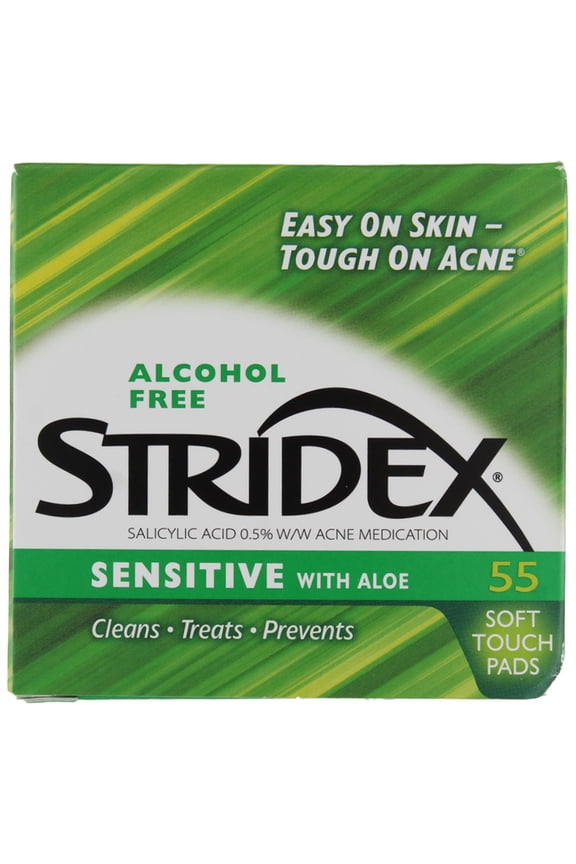 Stri-Dex Daily Care Sensitive With Aloe Pads 55 Each (Pack of 2)
