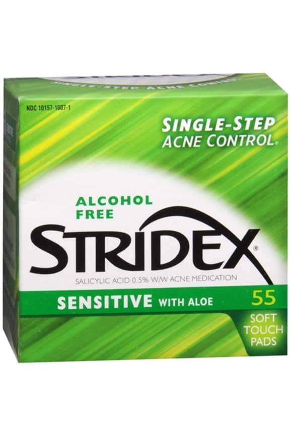 Stri-Dex Daily Care Sensitive With Aloe Pads 55 Each (Pack of 3)