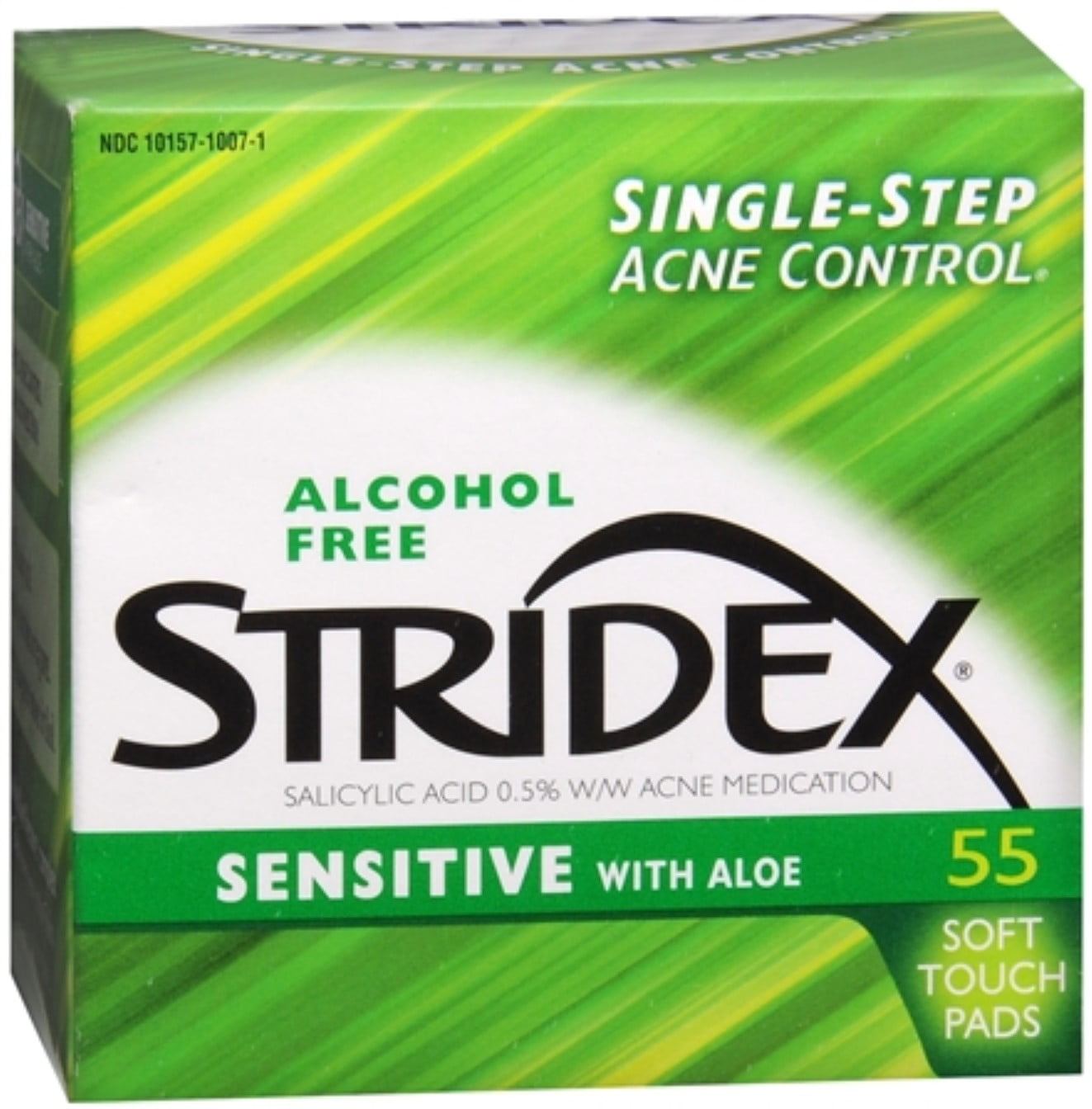 Stri-Dex Daily Care Sensitive With Aloe Pads 55 Each (Pack of 6)