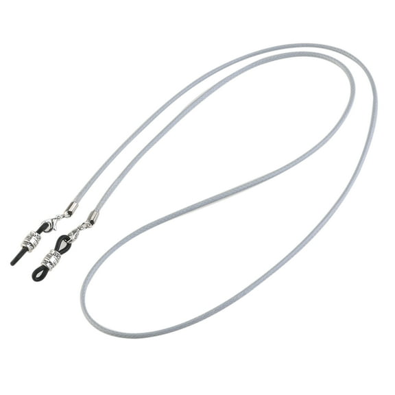 OUNONA Light Grey Eyeglass Sunglasses Chain with Adjustable Ends for Holding Glasses Wax Cord Simple