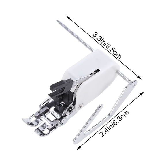 Sewing Machine Walking Foot with Quilt Guide 1 Set White and Silver