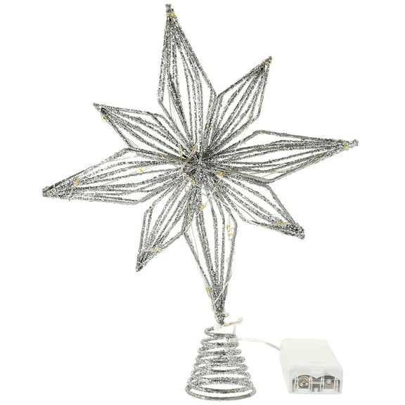Stri Light up Christmas Tree Topper Illuminated Christmas Tree Star Christmas Decoration for Home