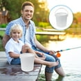 thumbnail image 1 of Stri Portable Plastic Bucket White Plastic Bucket Plastic Water Bucket 3 Gallon Bucket, 1 of 7