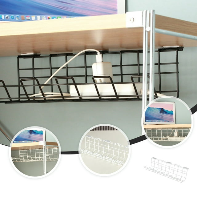 Stri Table Bottom Power Cable Wire Organizer Under Desk Cable