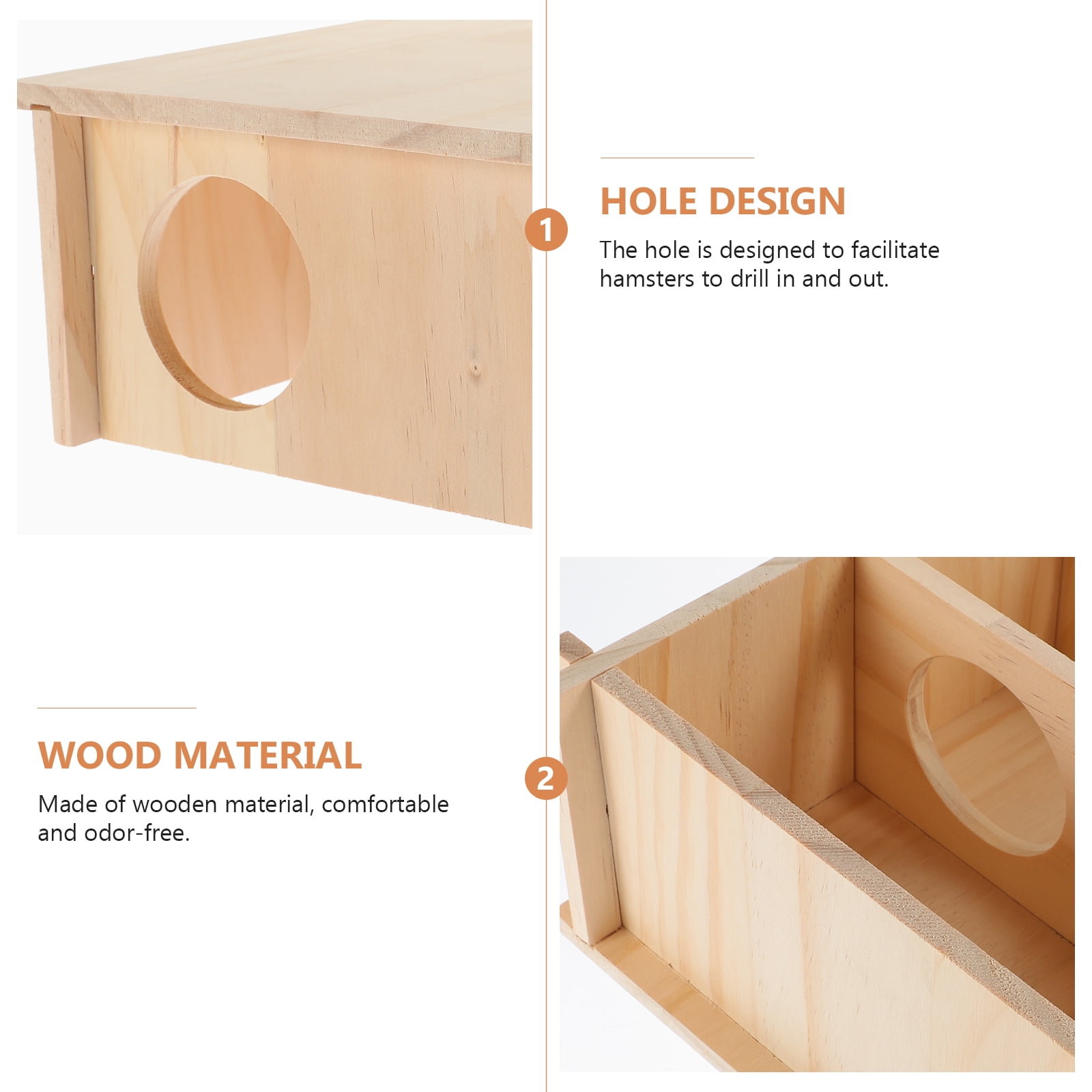 Stri Wood Hamster Hideout Hamster Rest House Guinea Pig House Small Pet