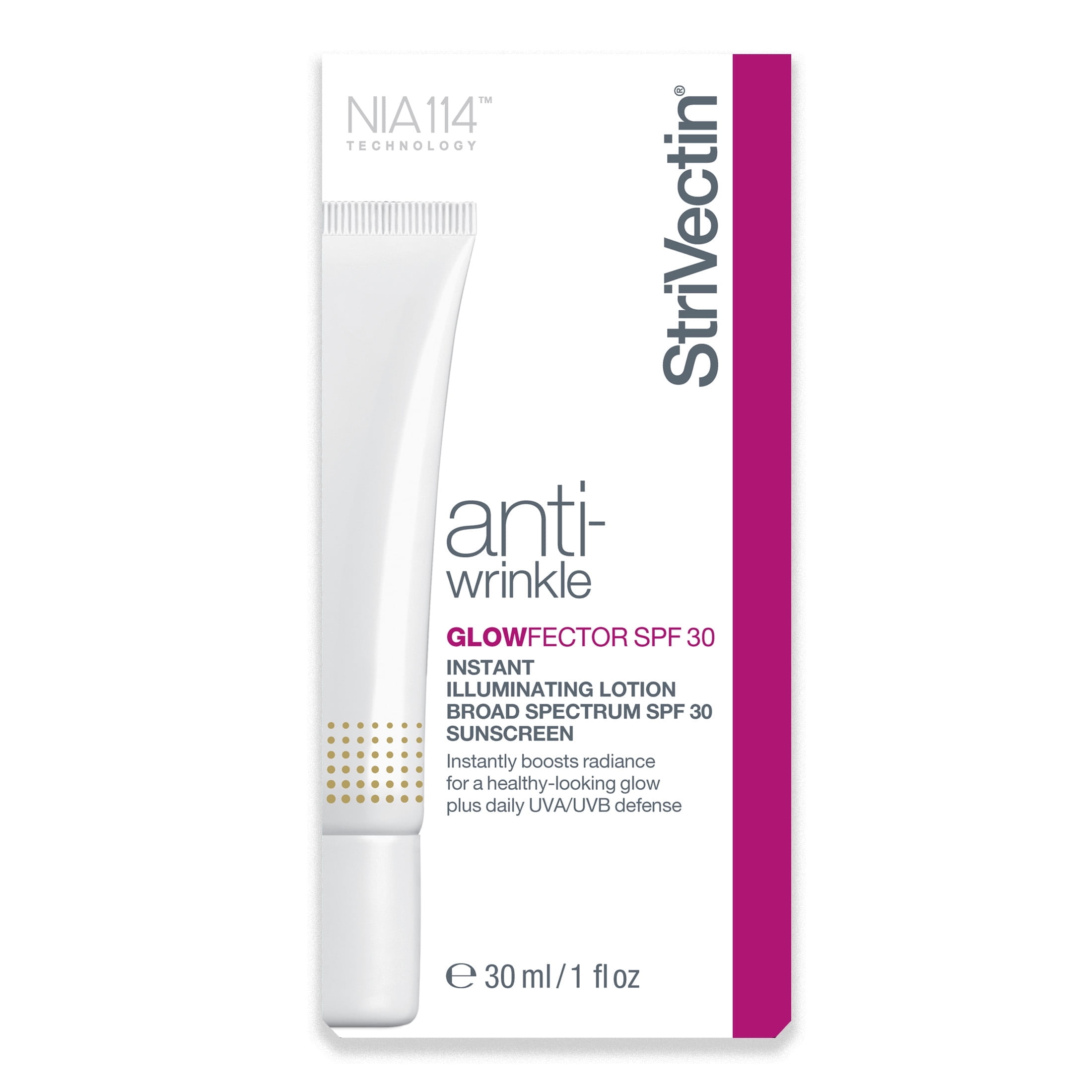 StriVectin Glowfector Instant Illuminating lotion, SPF 30, 1 fl oz