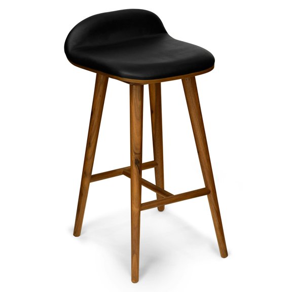 Stria Leather Counter Stool