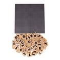 thumbnail image 1 of Strictly Briks Alphabriks With 10 X 10 Stackable Gray Base Plate 100 Compatible With All Major Brands Baseplate And Tiles For Education And Fun 100 4X4 Alphabet Letter Tiles, 1 of 6