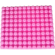 Strictly Briks Beginner Briks Baseplate 12.5 X 15 100 Compatible With Mega Bloks First Builder Blocks 10X12 Large Pegs For Toddlers Single Tight Fit Stackable Base Plate Pink