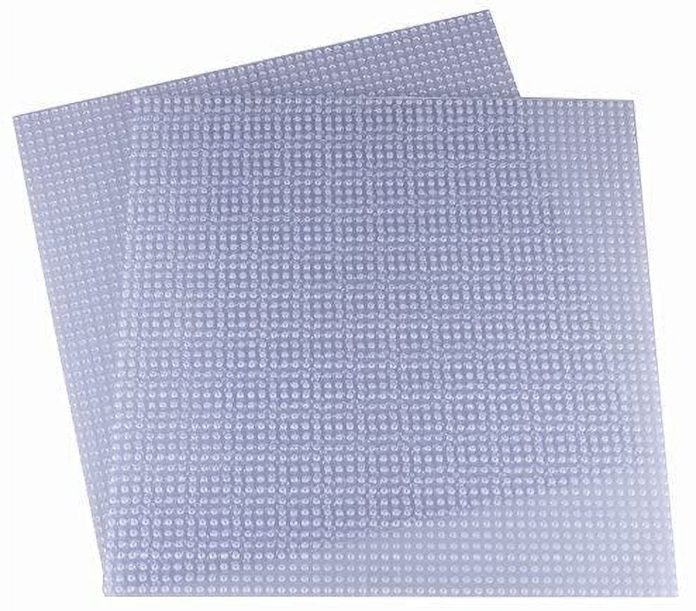 Strictly Briks Classic 16x16 Inch Baseplates 2 Pack, 100% Compatible with All Major Brands, Clear