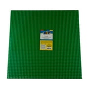 Strictly Briks Classic Baseplates, 100% Compatible with All Major Brands, For Building Bricks, Bases for Tables, Mats, and More, Green, 2 Pack, 16x16 Inches