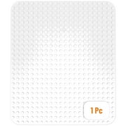 Strictly Briks Classic Big Briks Baseplate 15 X 10.5 Large Building Brick Baseplate 100 Compatible With All Major Brands Large Pegs For Toddlers Single White Flat Bottom Base Plate