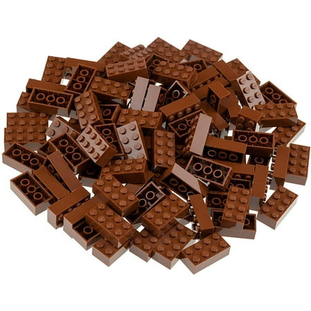 Strictly Briks Classic Bricks 96 Piece 2x4 Brown Building Brick Creative Play Set