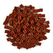 Strictly Briks Classic Bricks Starter Kit, Brown, 144 Pieces, 2x2 Inches, Building Creative Play Set for Ages 3 and Up, 100% Compatible with All Major Brick Brands
