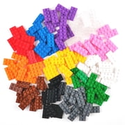 Strictly Briks Classic Flat Bricks Starter Kit, 12 Colors, 144 Pieces, 2x4 Inches, Building Creative Play Set for Ages 3 and Up, 100% Compatible with All Major Brick Brands