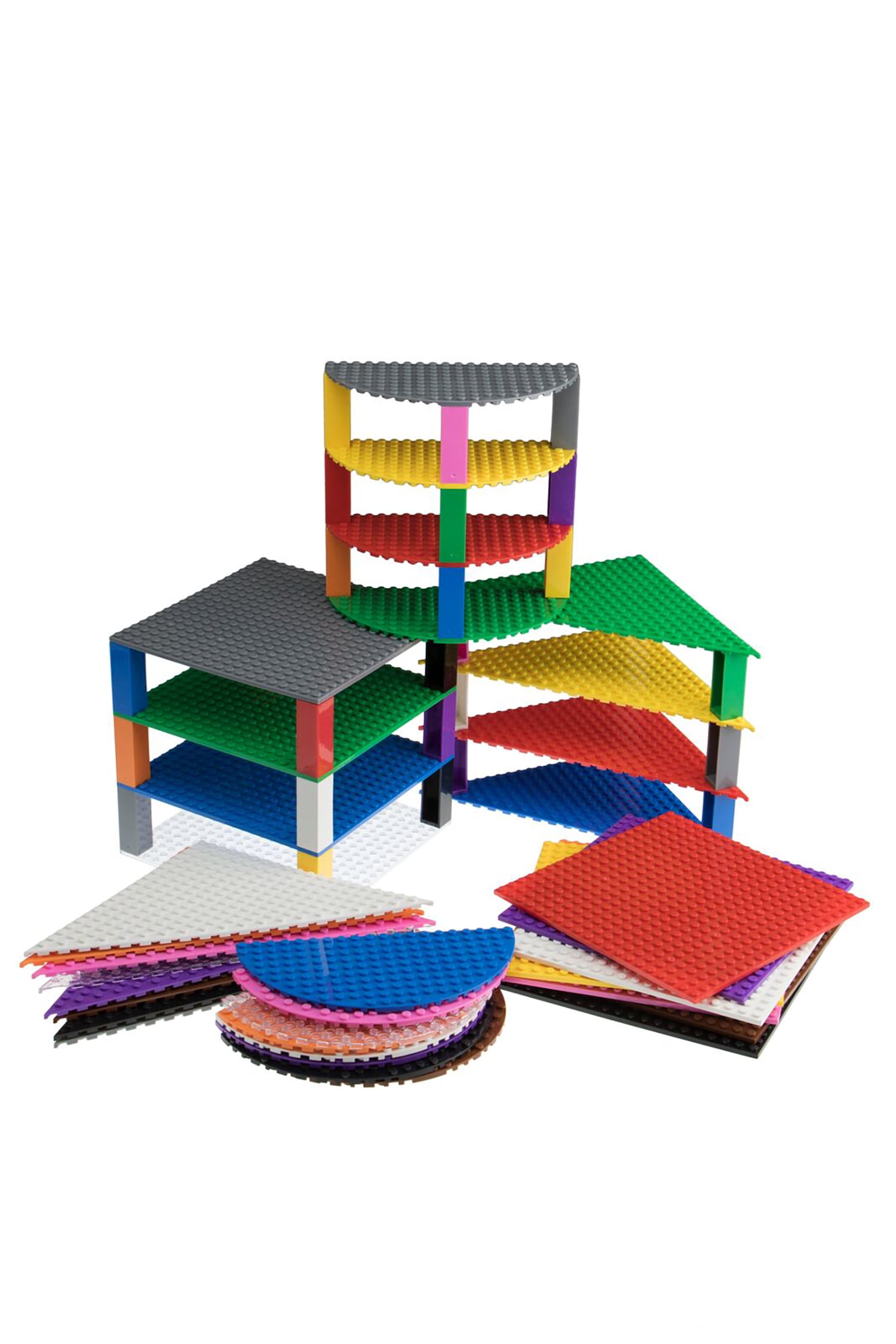 Strictly Briks Classic Stackable Baseplates, Building Bricks For Towers ...