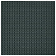 Strictly Briks Large Classic Stackable Baseplates, For Building Bricks, Bases for Tables, Mats, and More, 100% Compatible with All Major Brands, Gray, 1 Piece, 10x10 Inches
