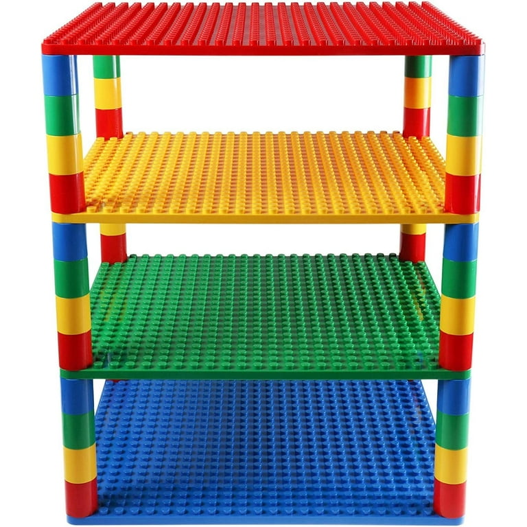 Free Shipping Strictly Briks Stackable Baseplates Kids Block Sets 4 Plates 48 Stackers 16x13 Inches Walmart Walmart