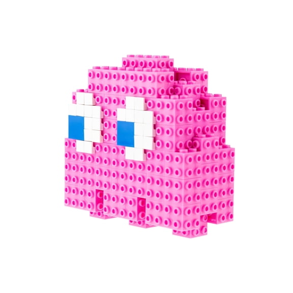 Strictly Briks Pac-Man & BANDAI NAMCO Entertainment Inc | Pac-Man 3D Pinky Brik Model Set - 115 Pieces 3D Briks 3D Build