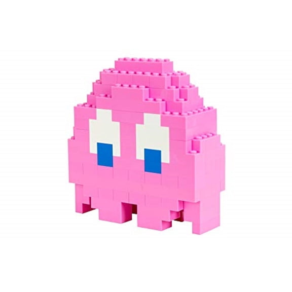 Strictly Briks Pac-Man & BANDAI NAMCO Entertainment Inc Pac-Man Classic Briks Pinky Ghost - 116 Pieces Classic Briks 3D Build