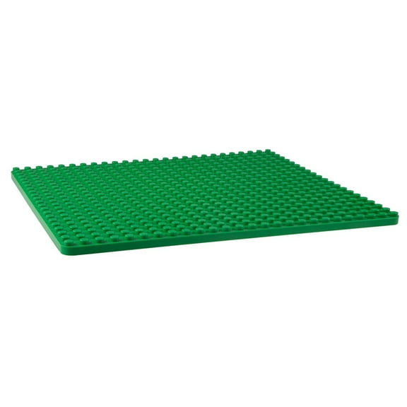 Strictly Briks Classic Big Briks Stackable Baseplates, Large Pegs for Ages 3-14, 100% Compatible with All Major Brands, Green, 1 Piece, 13.75" x 16.25" Inches
