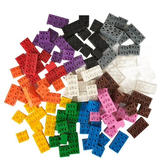 Strictly Briks Toy Large Building Blocks For Kids and Toddlers, Big Bricks Set For Ages 3 and Up, 100% Compatible with All Major Brands, 12 Rainbow Colors, 108 Pieces