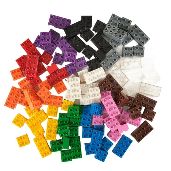 Strictly Briks Toy Large Building Blocks For Kids and Toddlers, Big Bricks Set For Ages 3 and Up, 100% Compatible with All Major Brands, 12 Rainbow Colors, 108 Pieces