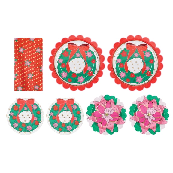 Strictly Fancy Wreath Themed Christmas Bundle - Decorative Tableware