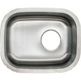 thumbnail image 1 of Strictly Sinks 18 Inch Undermount Stainless Steel Kitchen Sink - 18 Gauge 304 Stainless Steel Single Bowl Bar Sink Only, 1 of 14