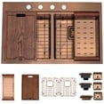 thumbnail image 1 of Strictly Sinks 33 Inch Topmount Copper Double Bowl Kitchen Workstation Sink with Accessories & Two Drains, 1 of 8