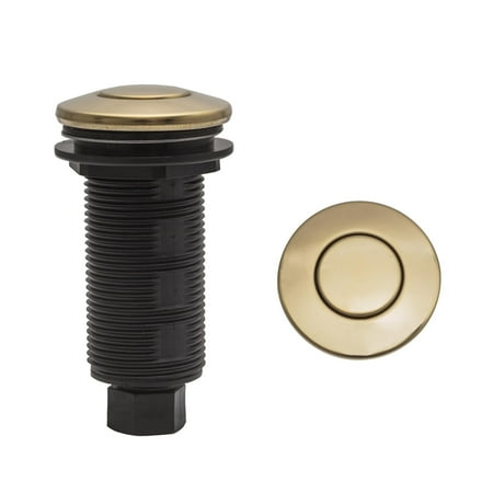 Strictly Sinks Garbage Disposal Air Switch - Garbage Disposal Button for Kitchen Sink, Gold Air Switch for Garbage Disposal