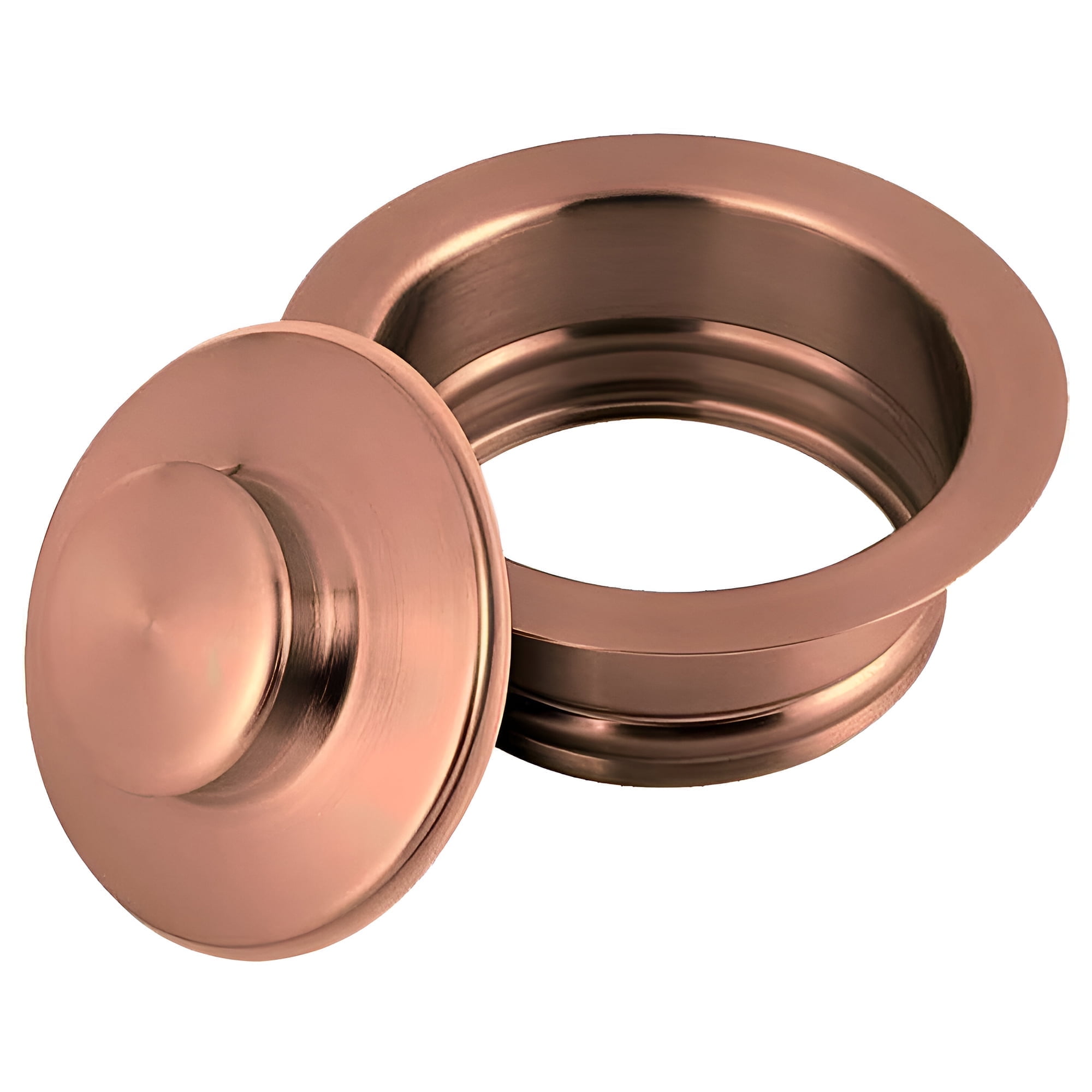 Strictly Sinks Garbage Disposal Flange & Stopper - Stainless Steel Garbage Disposal Drain for 3-1/2 Inch Standard Sink Drain Hole - Anti-Clog Kitchen Sink Drain with Garbage Disposal Stopper Copper