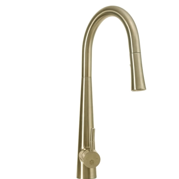 Strictly Sinks Pull Down Single Handle Kitchen Faucet with 360° Swivel Spout Spray & Stream Modes